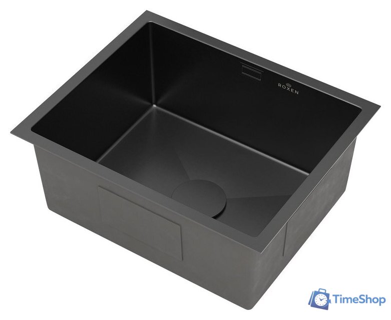 Кухонная мойка Roxen Uno 560210-54B под столешницу графит (ролл-мат, дозатор, сифон) - Изображение №8 — Интернет-магазин Time-Shop
