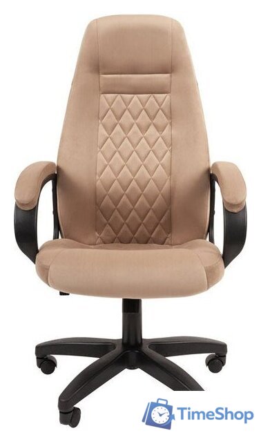 Офисное кресло CHAIRMAN Home 951 (велюр, Т-10 бежевый) - Изображение №2 — Интернет-магазин Time-Shop