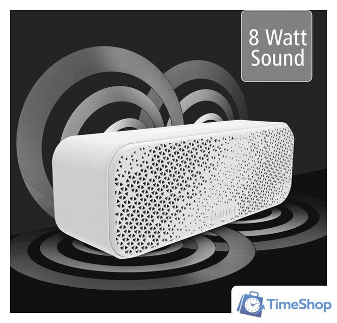 Беспроводная колонка Hama PowerBrick 2.0 (белый) - Изображение №9 — Интернет-магазин Time-Shop