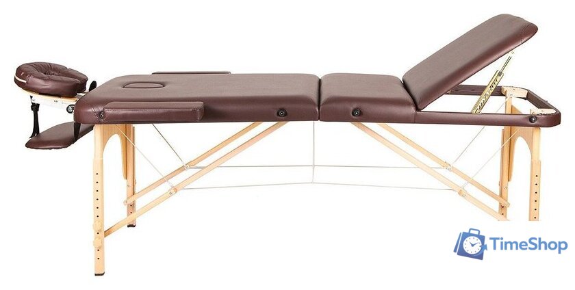 Массажный стол Atlas Sport 70 см складной 3-с деревянный (коричневый) - Изображение №2 — Интернет-магазин Time-Shop