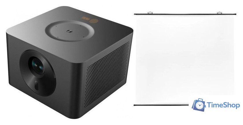 Проектор CACTUS CS-M1.SG + Экран CS-PSRM-180X180-BK - Изображение №1 — Интернет-магазин Time-Shop