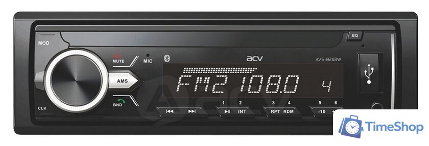 USB-магнитола ACV AVS-824BW - Изображение №1 — Интернет-магазин Time-Shop