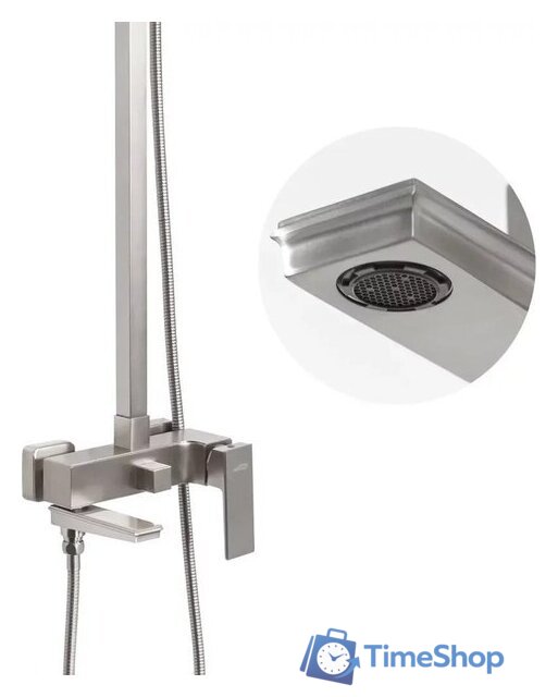 Душевая система  Hansberge H5070 (никель) - Изображение №5 — Интернет-магазин Time-Shop