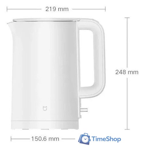 Электрический чайник Xiaomi Mijia Smart Kettle 3 MJDSH08YM (с переходником на евровилку) - Изображение №3 — Интернет-магазин Time-Shop