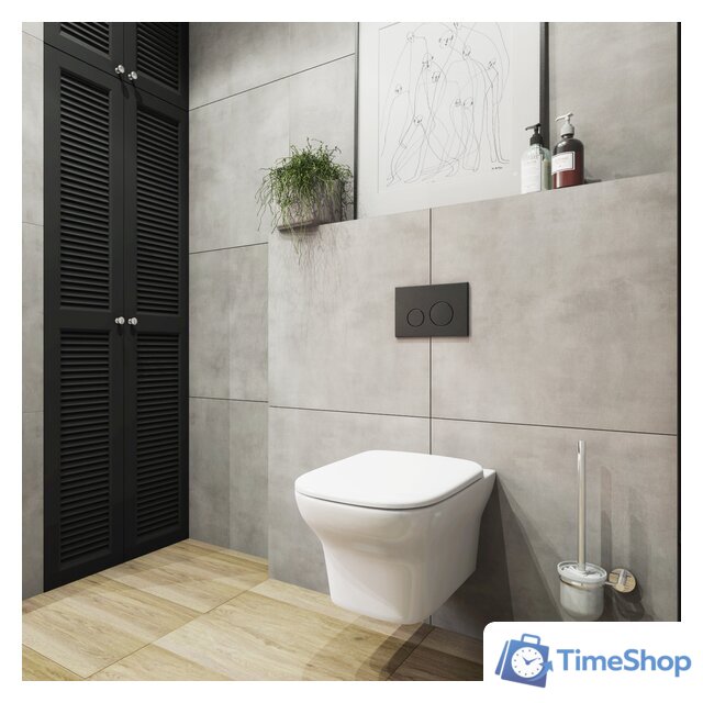 Инсталляция для унитаза Lavinia Boho Relfix 5 в 1 77010041 (черное стекло) - Изображение №5 — Интернет-магазин Time-Shop