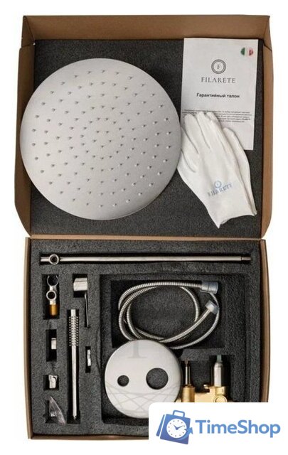 Душевая система  Filarete Roun FL1023 (никель) - Изображение №14 — Интернет-магазин Time-Shop