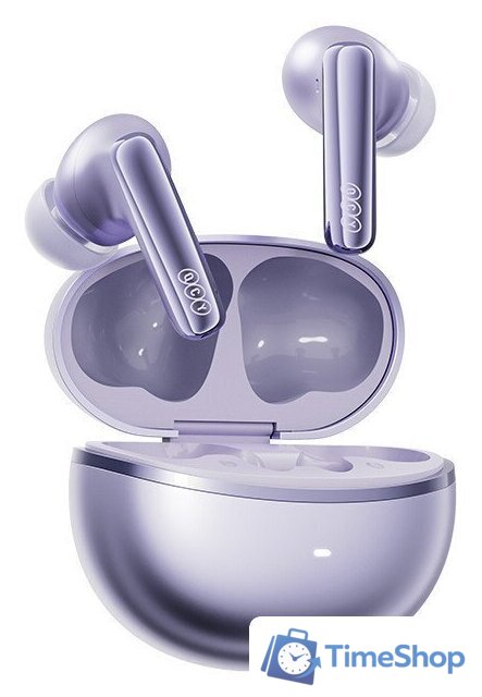 Наушники QCY MeloBuds N70 (сиреневый) - Изображение №1 — Интернет-магазин Time-Shop