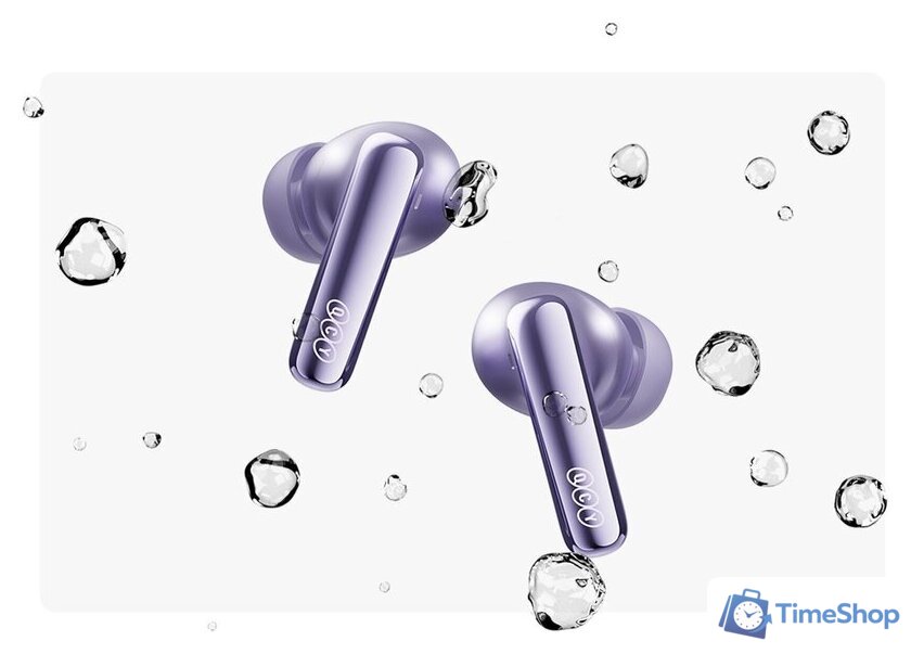 Наушники QCY MeloBuds N70 (сиреневый) - Изображение №7 — Интернет-магазин Time-Shop