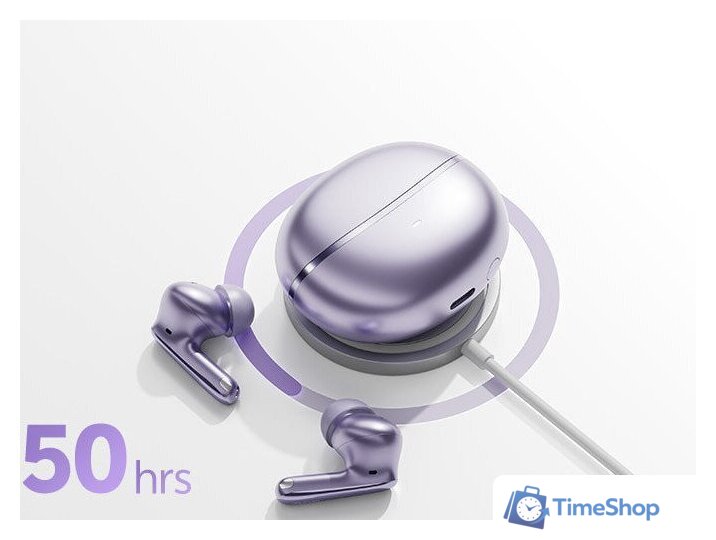 Наушники QCY MeloBuds N70 (сиреневый) - Изображение №6 — Интернет-магазин Time-Shop