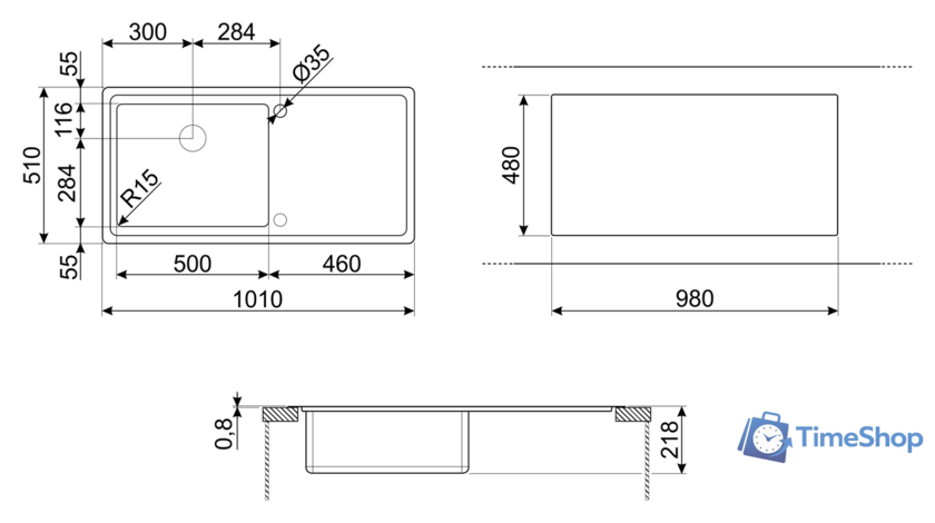 Кухонная мойка Smeg LFT100S - Изображение №3 — Интернет-магазин Time-Shop