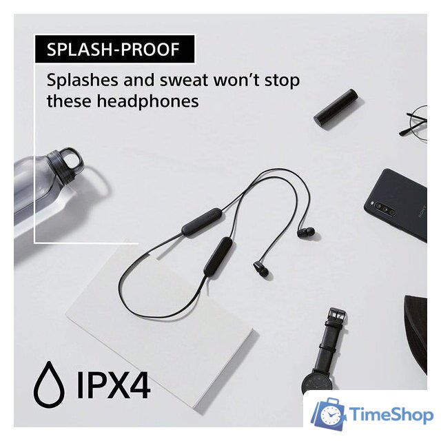 Наушники Sony WI-C100 (синий) - Изображение №5 — Интернет-магазин Time-Shop