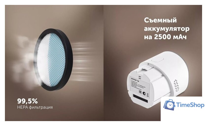 Пылесос Polaris PVCSDC 8001 (белый) - Изображение №18 — Интернет-магазин Time-Shop