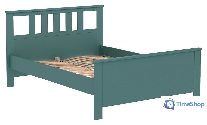 Кровать Mio Tesoro Сага 140x200 2.08.04.060.6 (темно-бирюзовый) - Изображение №1 — Интернет-магазин Time-Shop