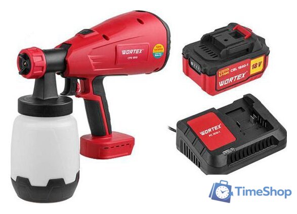 Краскораспылитель Wortex CPS 1810 0333270 (с 1-им АКБ) - Изображение №1 — Интернет-магазин Time-Shop