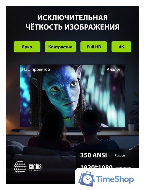 Проектор CACTUS CS-PRC.07WT.WUXGA-A - Изображение №13 — Интернет-магазин Time-Shop