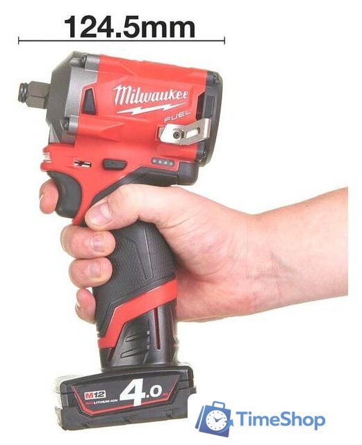 Гайковерт Milwaukee FUEL M12 FIWF12-422X 4933464616 (с 2-мя АКБ, кейс) - Изображение №4 — Интернет-магазин Time-Shop