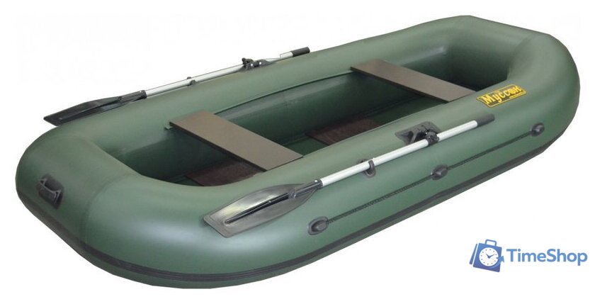 Гребная лодка Муссон B-250 PC (зеленый) - Изображение №2 — Интернет-магазин Time-Shop