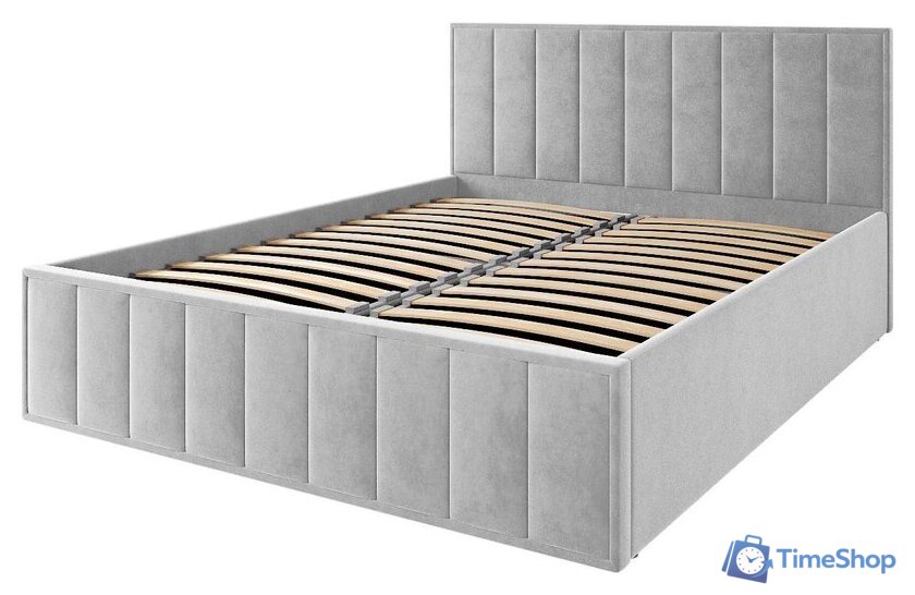 Кровать ДСВ Лана 1.6 с ПМ 160x200 (серый софт) - Изображение №2 — Интернет-магазин Time-Shop