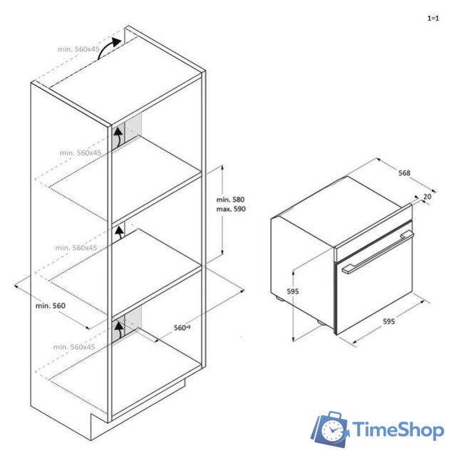 Электрический духовой шкаф Haier ID Series 4 H6 ID46G5SYTB - Изображение №12 — Интернет-магазин Time-Shop