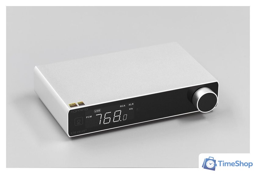 Цифро-аналоговый преобразователь Topping E70 Velvet (серебристый) - Изображение №2 — Интернет-магазин Time-Shop