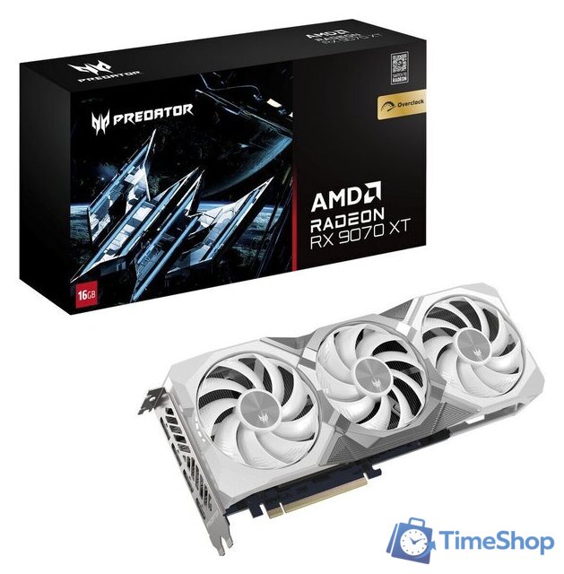 Видеокарта Acer Predator BiFrost White Radeon RX 9070 XT OC 16GB DP.Z4FWW.P02 - Изображение №5 — Интернет-магазин Time-Shop