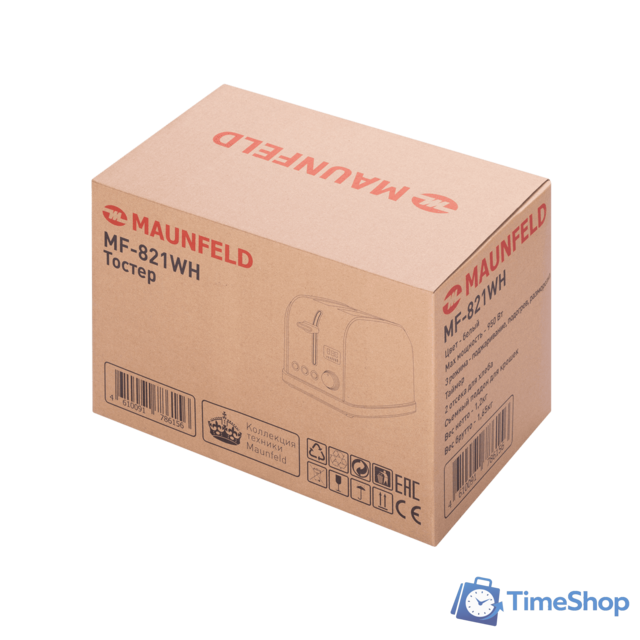 Тостер MAUNFELD MF-821WH - Изображение №4 — Интернет-магазин Time-Shop