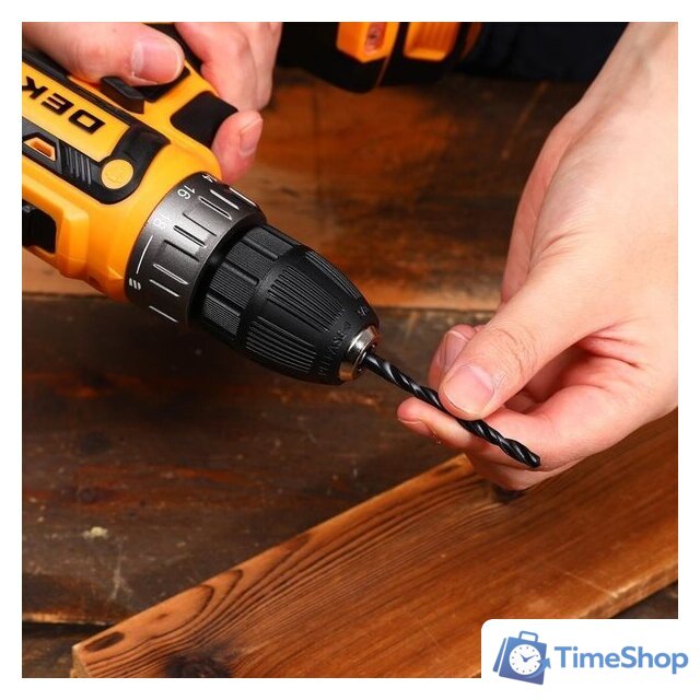 Дрель-шуруповерт Deko GCD20DU PRO Set63 083-1039 (с 2-мя АКБ, кейс) - Изображение №7 — Интернет-магазин Time-Shop