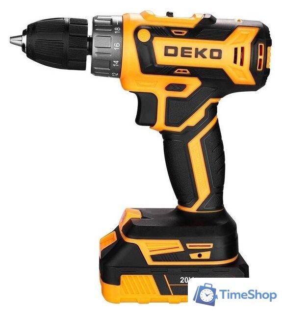 Дрель-шуруповерт Deko GCD20DU PRO Set63 083-1039 (с 2-мя АКБ, кейс) - Изображение №5 — Интернет-магазин Time-Shop