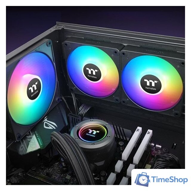 Комплект вентиляторов для корпуса Thermaltake CT140 EX ARGB 3-Fan Pack CL-F182-PL14SW-A - Изображение №7 — Интернет-магазин Time-Shop