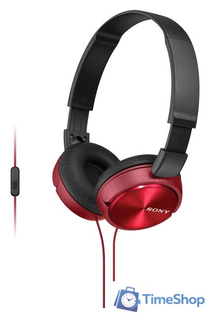 Наушники Sony MDR-ZX310AP (красный) - Изображение №1 — Интернет-магазин Time-Shop