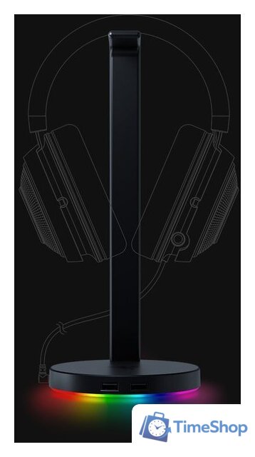 Подставка для наушников Razer Base Station V2 Chroma Black - Изображение №8 — Интернет-магазин Time-Shop