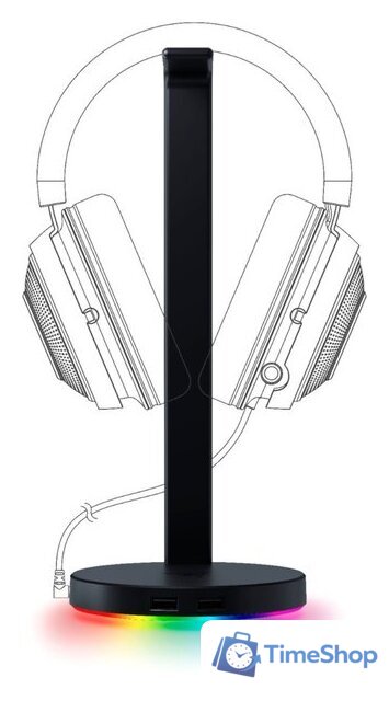 Подставка для наушников Razer Base Station V2 Chroma Black - Изображение №4 — Интернет-магазин Time-Shop
