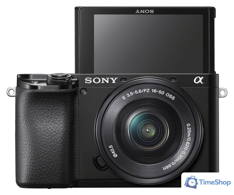 Беззеркальный фотоаппарат Sony Alpha a6100 Kit 16-50mm (черный) - Изображение №4 — Интернет-магазин Time-Shop