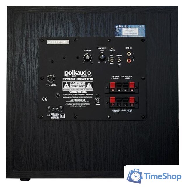 Проводной сабвуфер Polk Audio PSW10 (черный) - Изображение №3 — Интернет-магазин Time-Shop