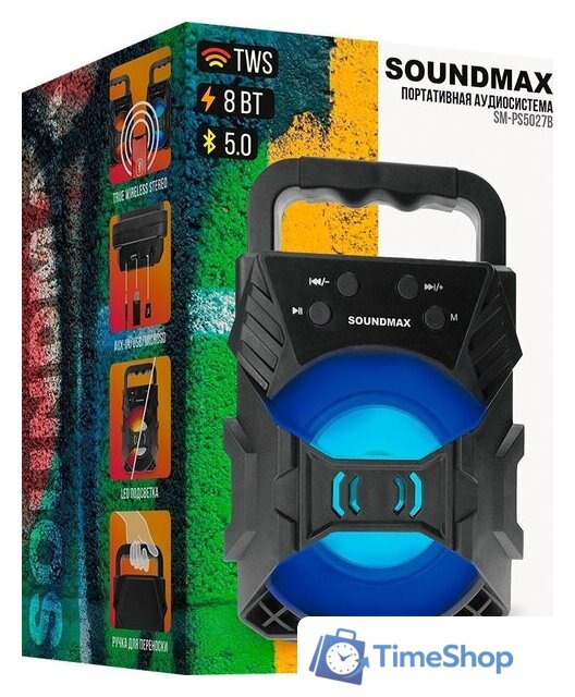 Беспроводная колонка Soundmax SM-PS5027B - Изображение №11 — Интернет-магазин Time-Shop