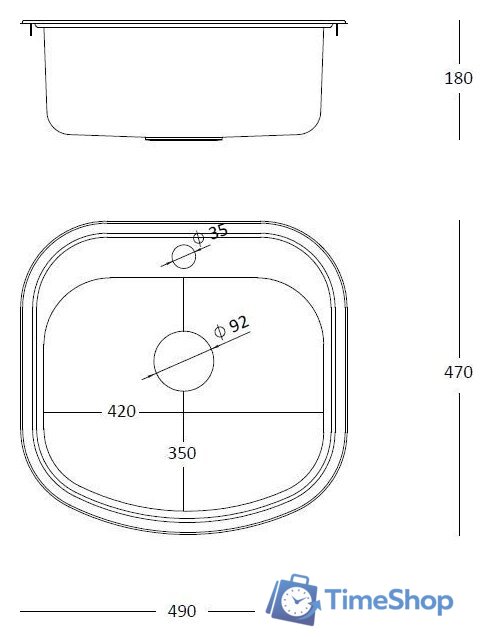 Кухонная мойка Quadron Hb7701Pvdbsc1 - Изображение №3 — Интернет-магазин Time-Shop