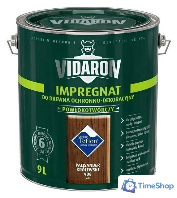 Пропитка Vidaron Impregnant V08 9 л (королевский палисандр) - Изображение №1 — Интернет-магазин Time-Shop