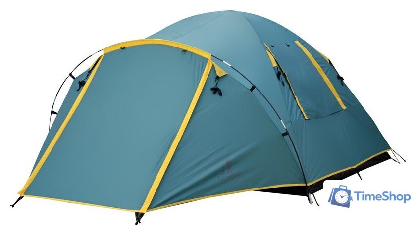Кемпинговая палатка Coyote Kansas-3 (зеленый) - Изображение №1 — Интернет-магазин Time-Shop