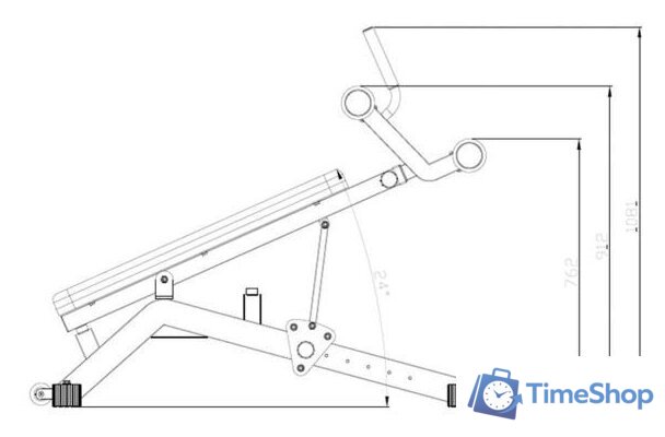 Силовая скамья DFC D2320 - Изображение №11 — Интернет-магазин Time-Shop