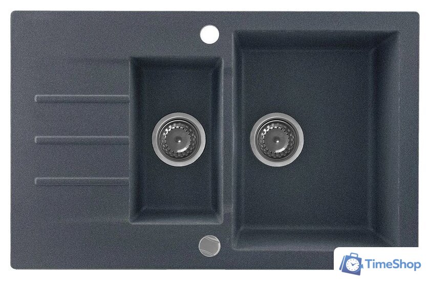 Кухонная мойка Kernau KGS A 6079 1.5B1D Graphite - Изображение №1 — Интернет-магазин Time-Shop