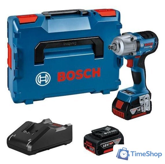 Гайковерт Bosch GDS 18V-450 PC Professional 06019K4102 (с 2-мя АКБ, кейс) - Изображение №1 — Интернет-магазин Time-Shop