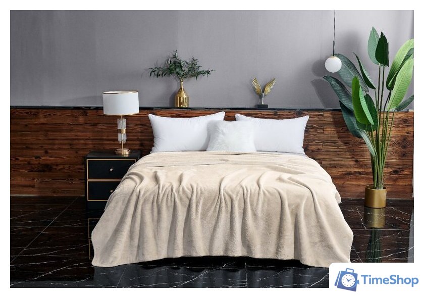 Покрывало Sofi De MarkO София 160x220 Пл-Ск011-160x220 (крем 1) - Изображение №1 — Интернет-магазин Time-Shop