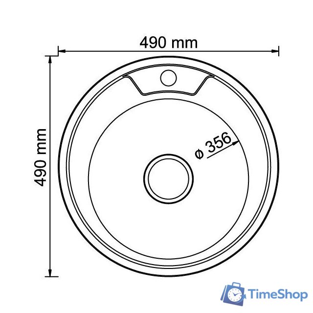 Кухонная мойка Mixline 528182 (полированная, 0.6 мм) - Изображение №2 — Интернет-магазин Time-Shop