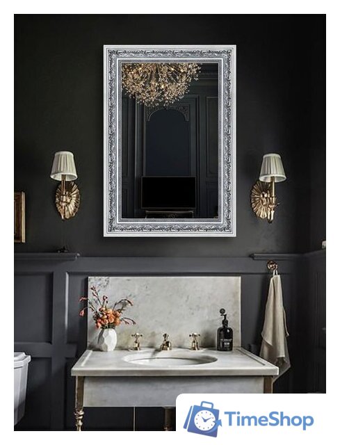 Зеркало Декарт Настенное в раме 8Л2720 (серебристый хром) - Изображение №3 — Интернет-магазин Time-Shop