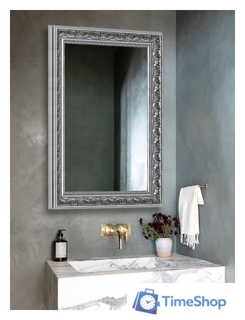 Зеркало Декарт Настенное в раме 8Л2720 (серебристый хром) - Изображение №5 — Интернет-магазин Time-Shop