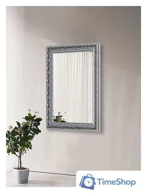 Зеркало Декарт Настенное в раме 8Л2720 (серебристый хром) - Изображение №4 — Интернет-магазин Time-Shop