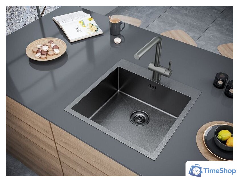 Кухонная мойка Paulmark Kroner-Pro 51 PM705151-GM - Изображение №3 — Интернет-магазин Time-Shop