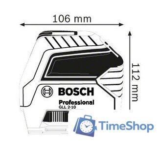 Лазерный нивелир Bosch GLL 2-10 Professional [0601063L00] - Изображение №5 — Интернет-магазин Time-Shop
