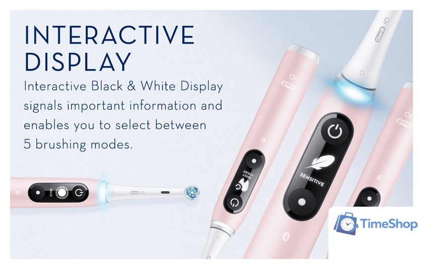 Электрическая зубная щетка Oral-B iO 6 (розовый) - Изображение №2 — Интернет-магазин Time-Shop