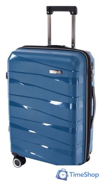Чемодан-спиннер Pride РР-201 (M, синий) - Изображение №2 — Интернет-магазин Time-Shop